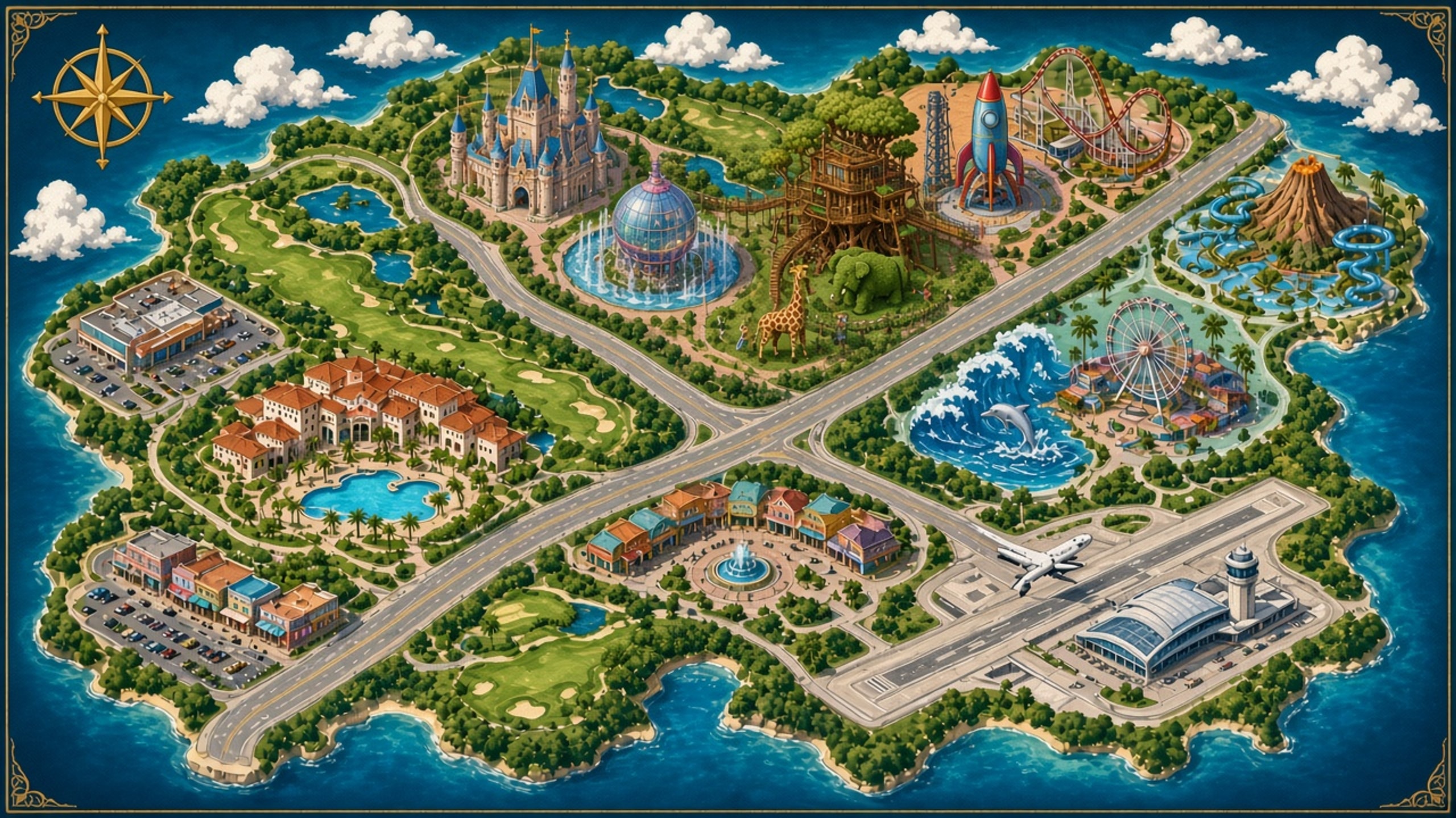 Map of the area around Champions Gate